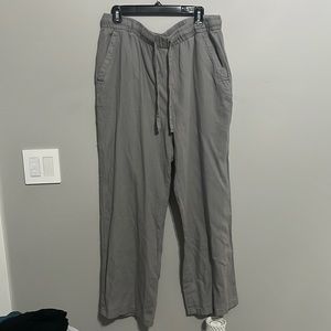 Old Navy gray linen pants size large